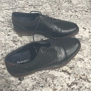 Freeman Black  Men's Oxfords